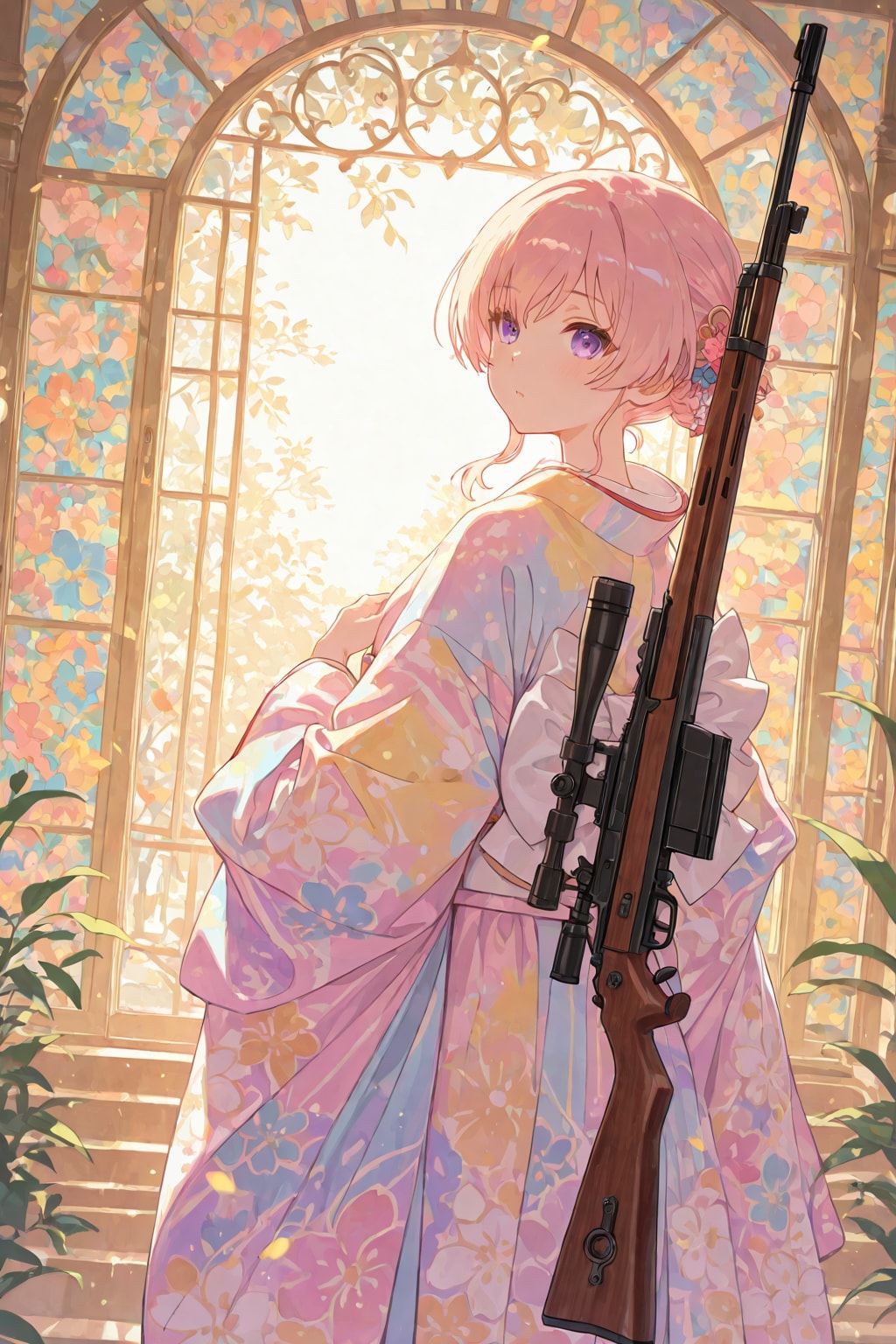 振袖スナイパー | の人気AIイラスト・グラビア