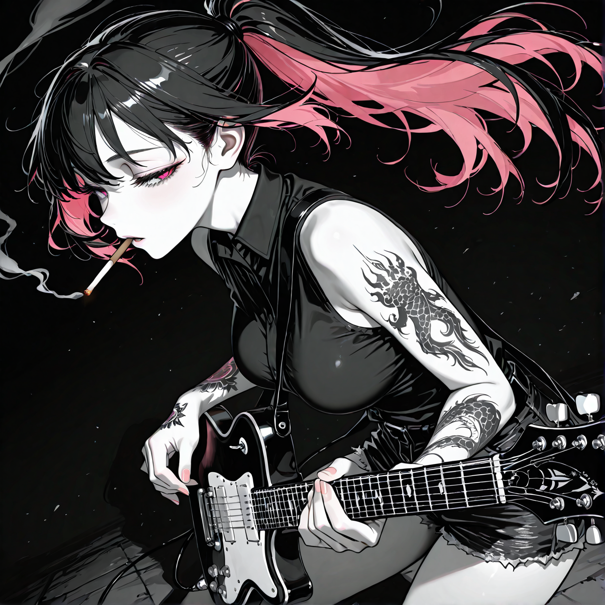 ダウナー系ギタリスト | の人気AIイラスト・グラビア