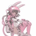 pink bunny diver girl sci-fi mode 兎潜水隊 2枚目