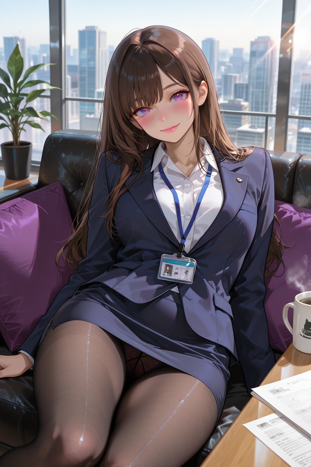 OOLONG タイトスカートのおねえさん | の人気AIイラスト・グラビア