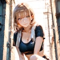 鹿野千夏、走り込みの後で汗だくのまま緩む努力家の笑顔 2枚目