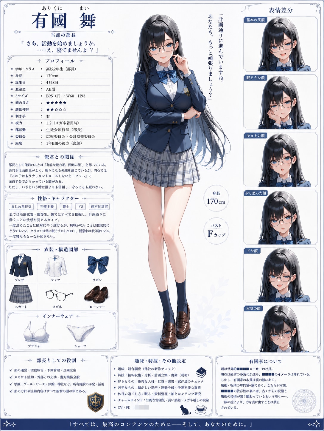 勝手に宣伝#キャラクターシートを作ろう企画 有圀舞