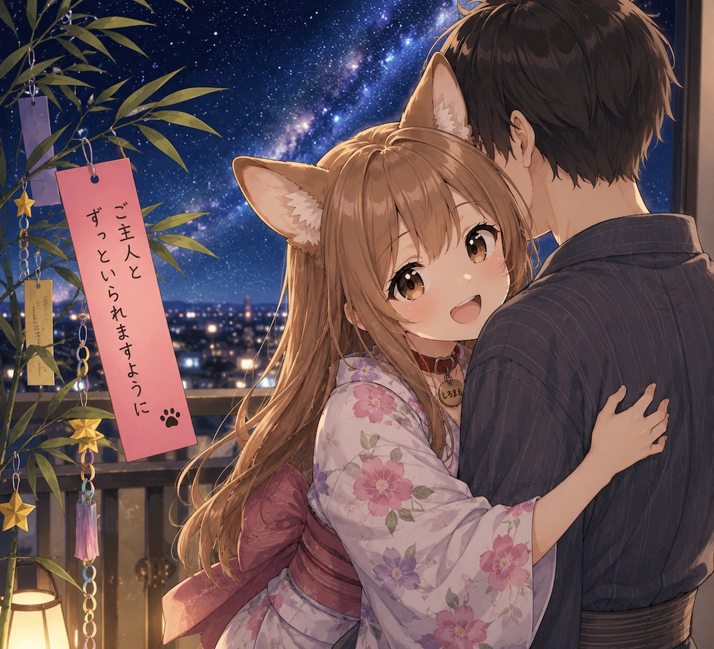 七夕の夜のしろまる