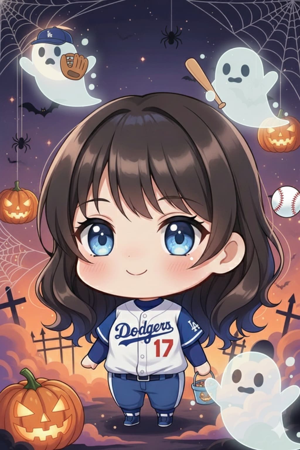 【累計37000いいね記念】うちの子ハロウィンのちびキャラ風