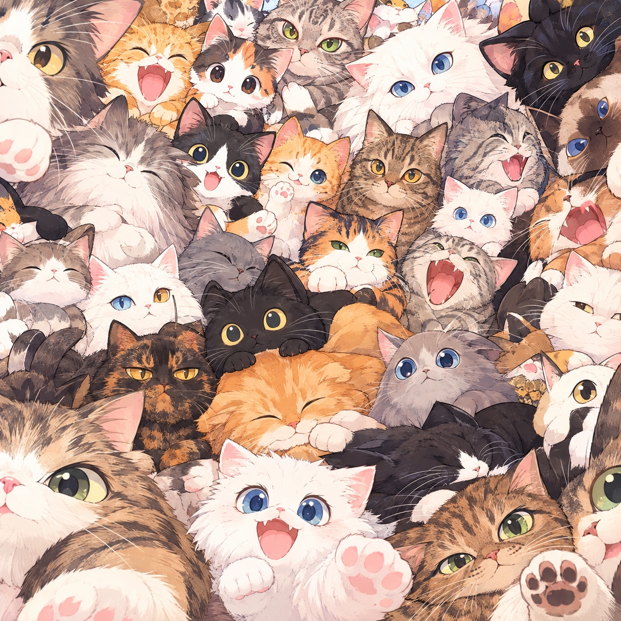 ねこまみれ | の人気AIイラスト・グラビア