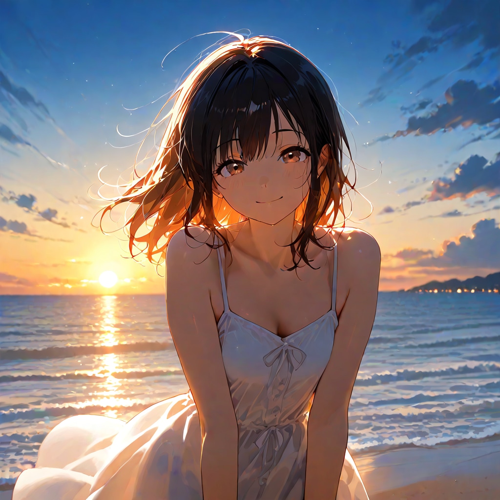夕日