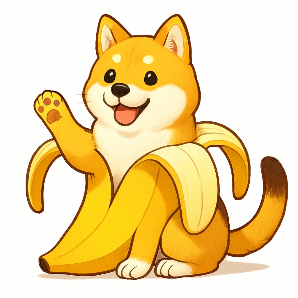 バナにゃんを犬にチェンジ