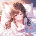 冬の朝：眠たげな小さな女の子 7枚目