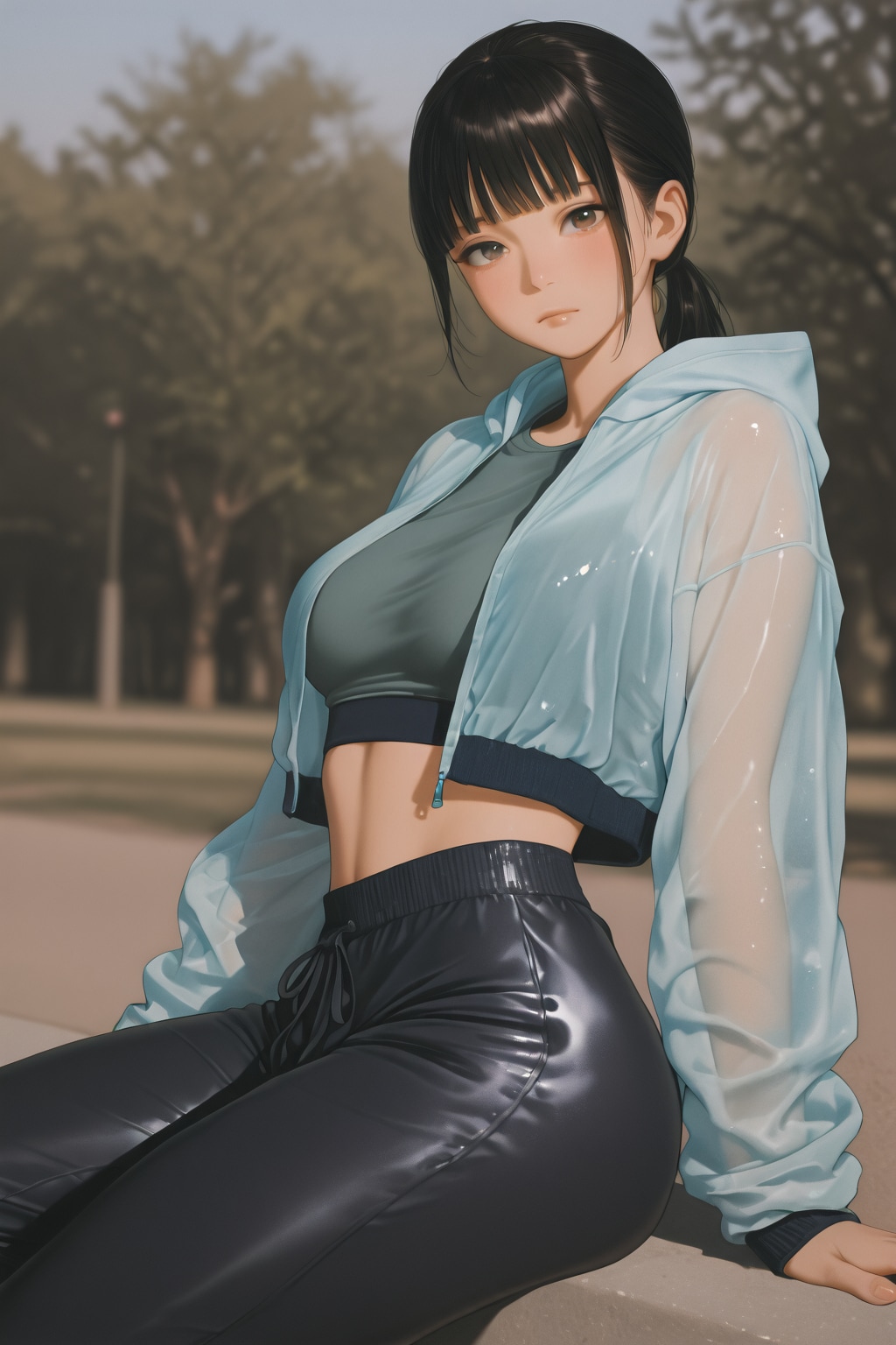 公園で休憩 | の人気AIイラスト・グラビア