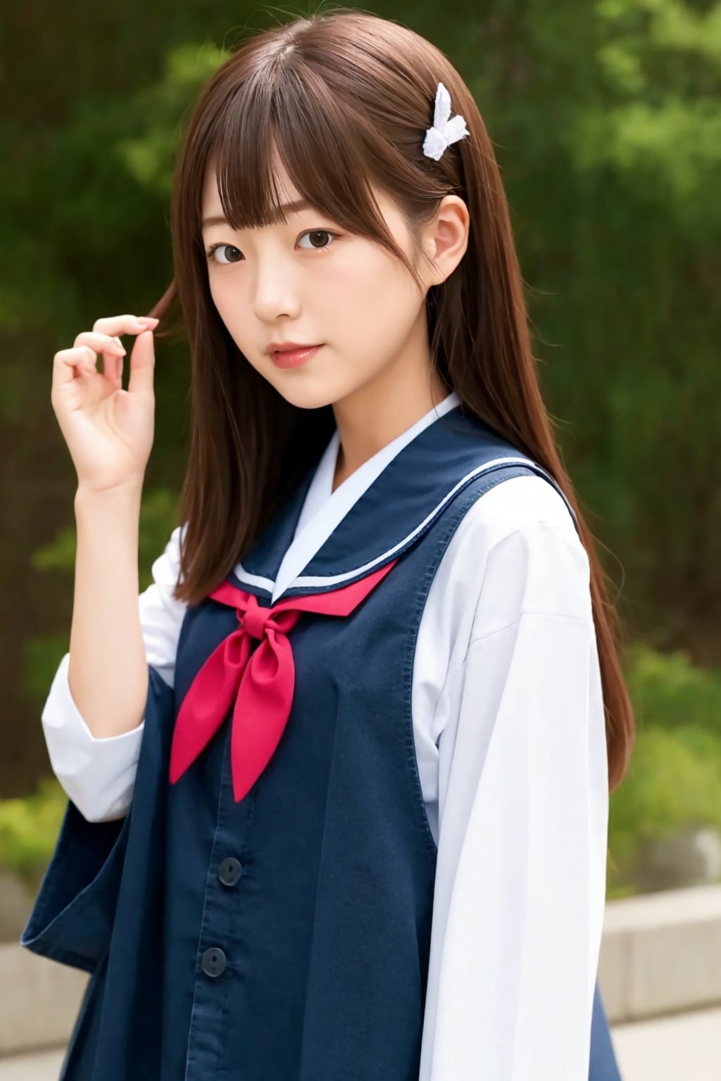 セーラー服が可愛い日本の女子