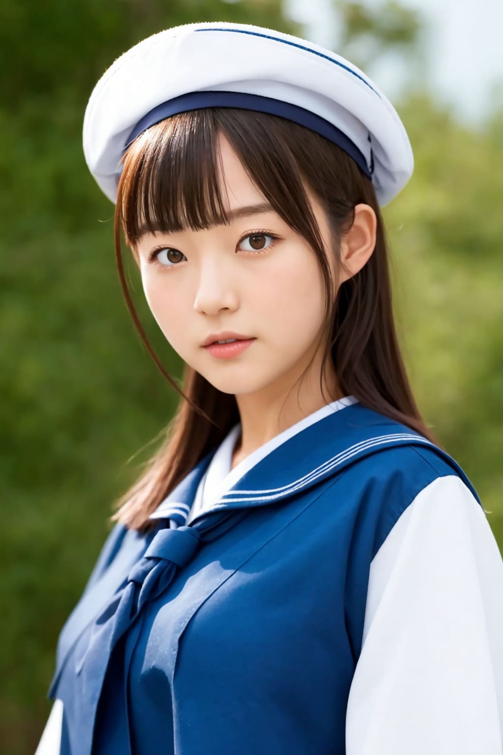 セーラー服が可愛い日本の女子