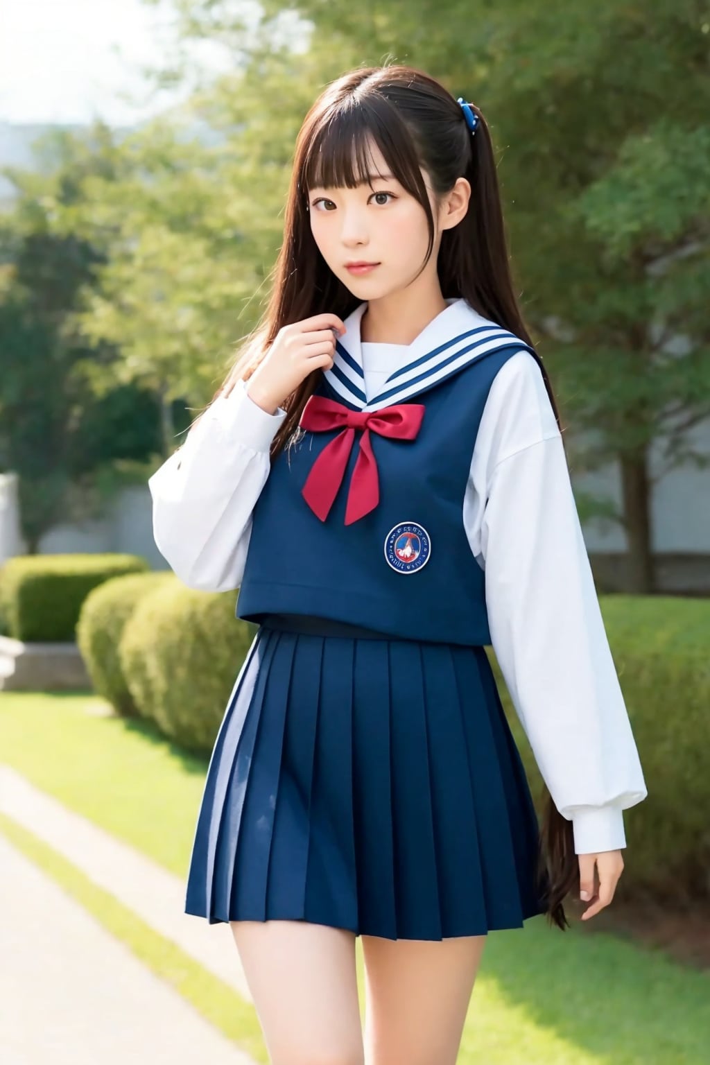 セーラー服が可愛い日本の女子