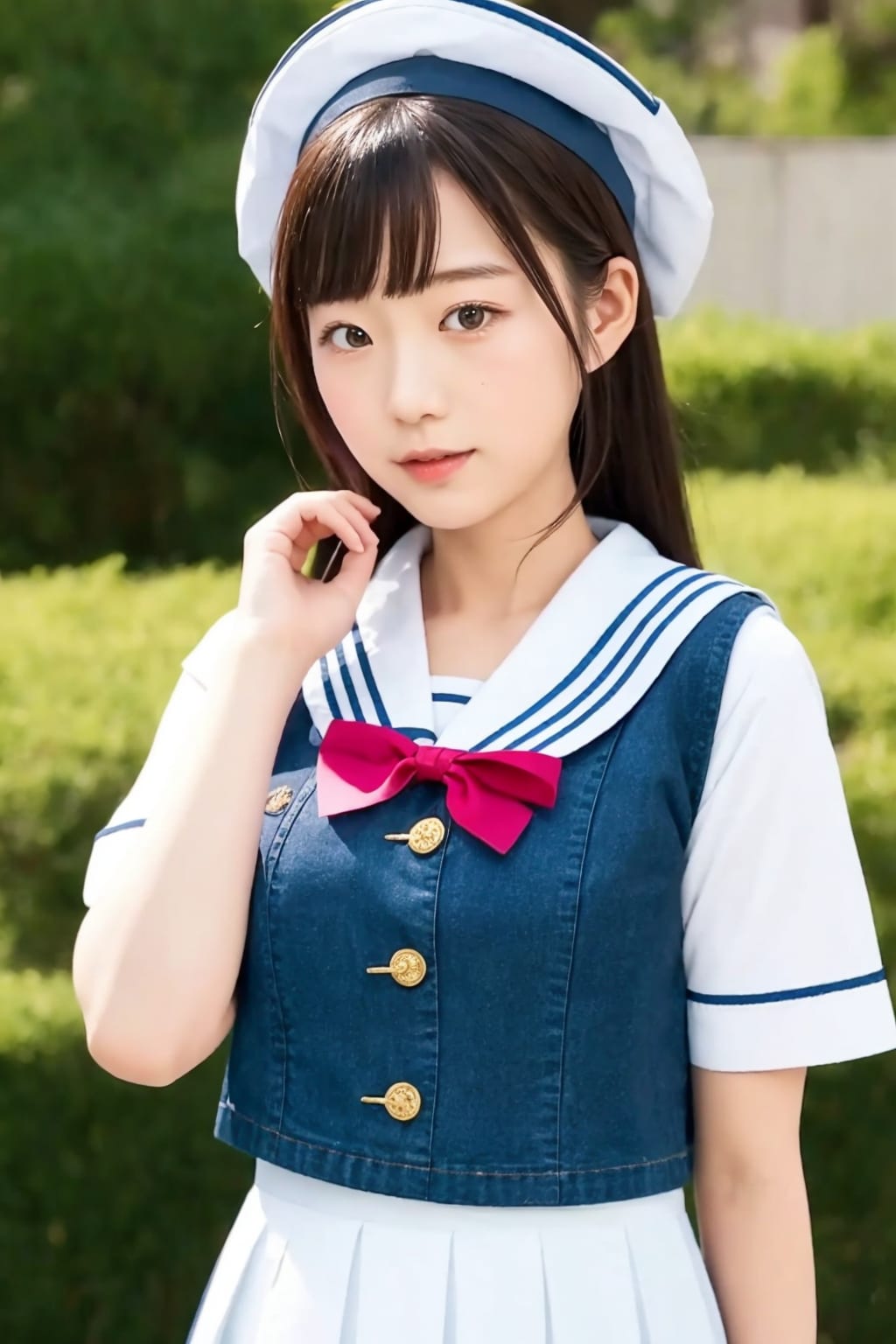 セーラー服が可愛い日本の女子