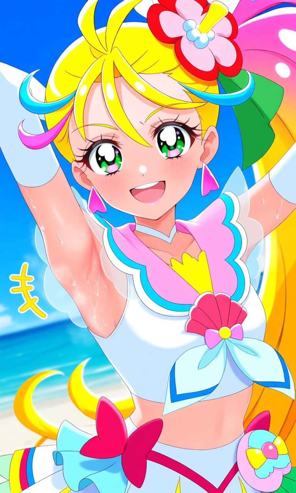 海で笑顔❤️