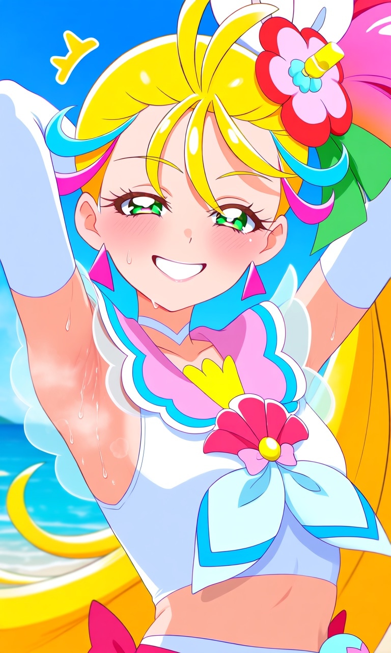 海で笑顔❤️