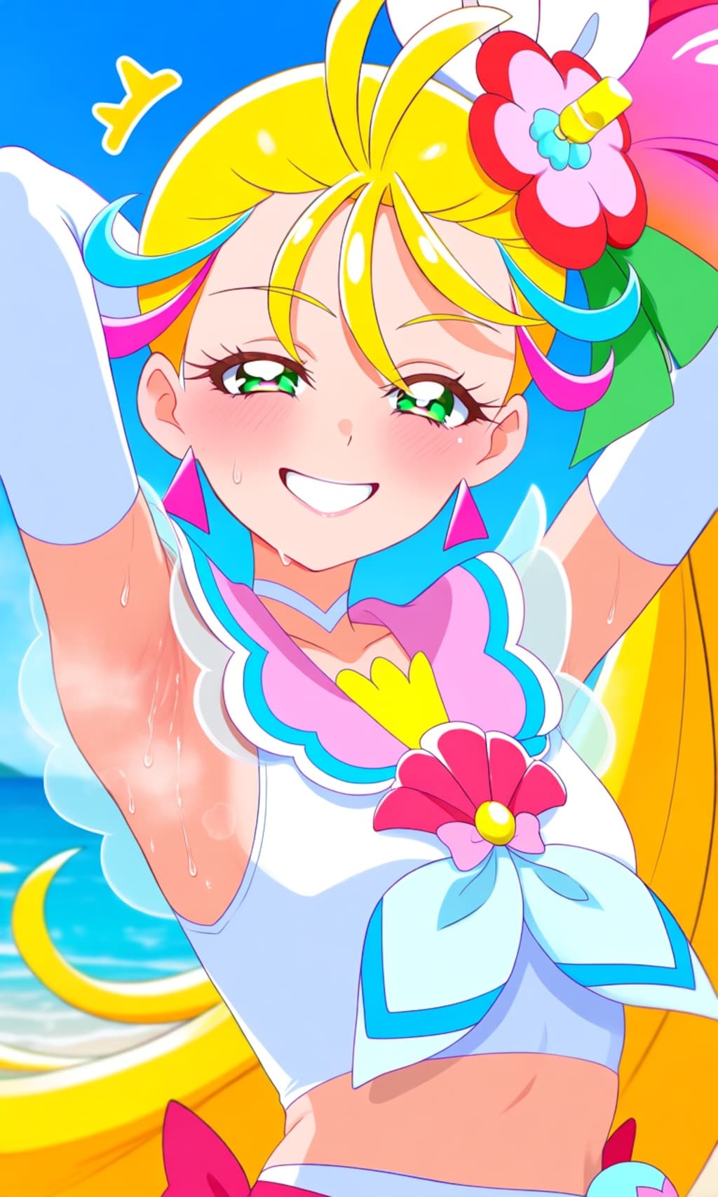 海で笑顔❤️