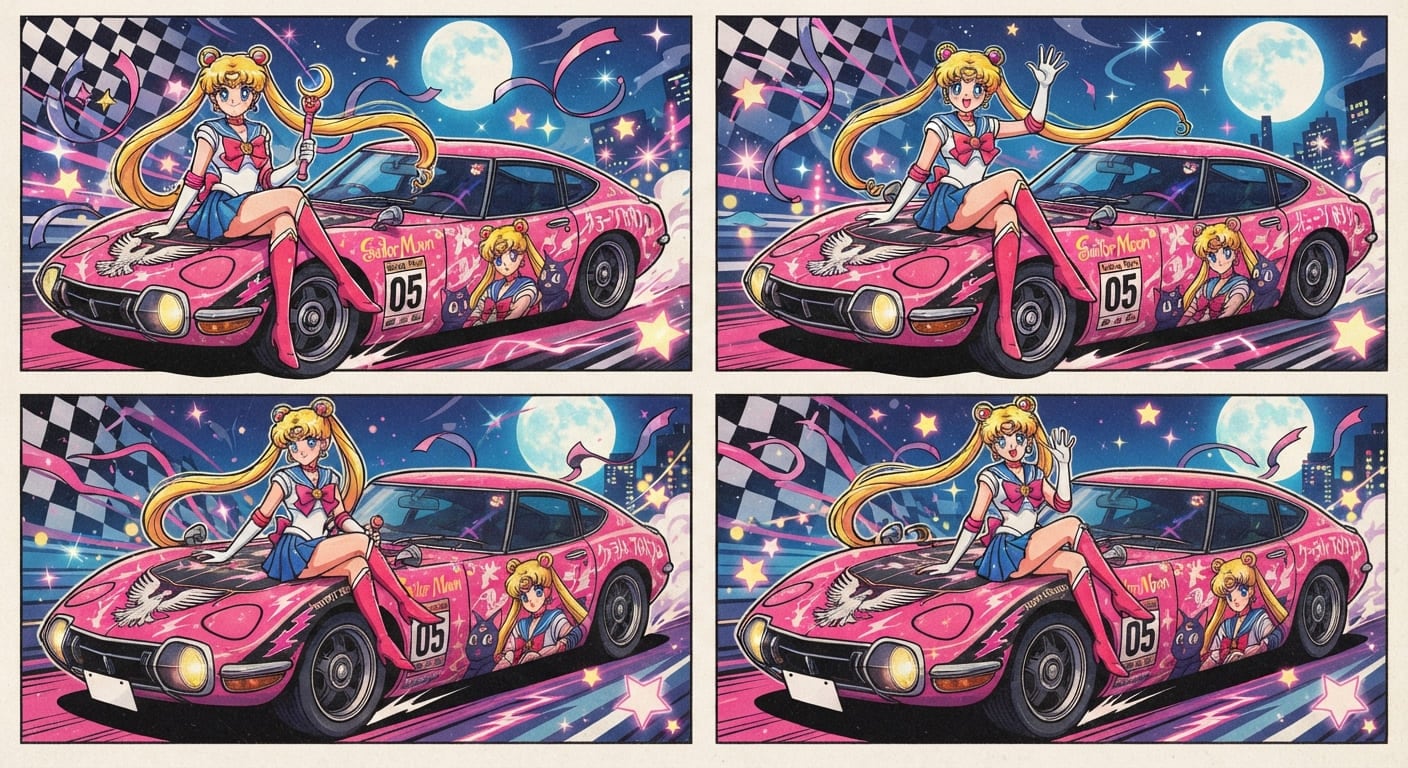 セーラームーンと2000GT | の人気AIイラスト・グラビア