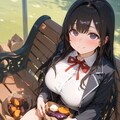 焼き芋を食べる 2枚目