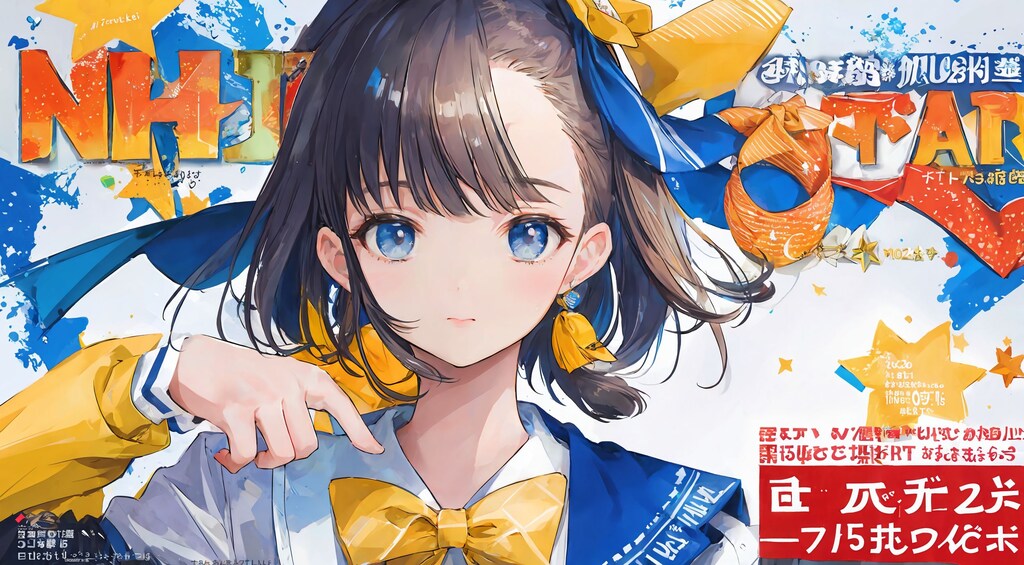 magazine風表紙絵