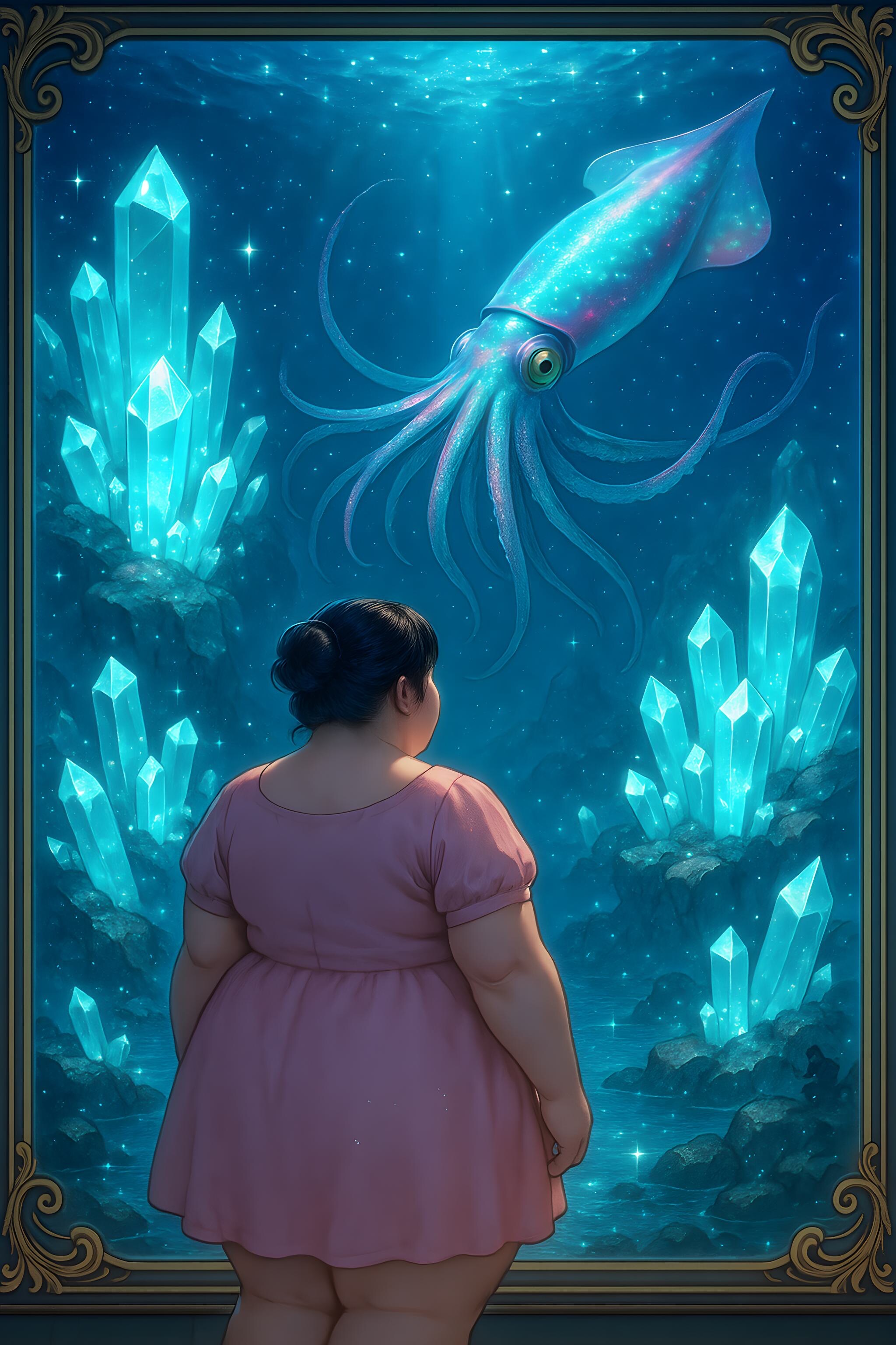 幻想的な水族館-ダイオウイカ-