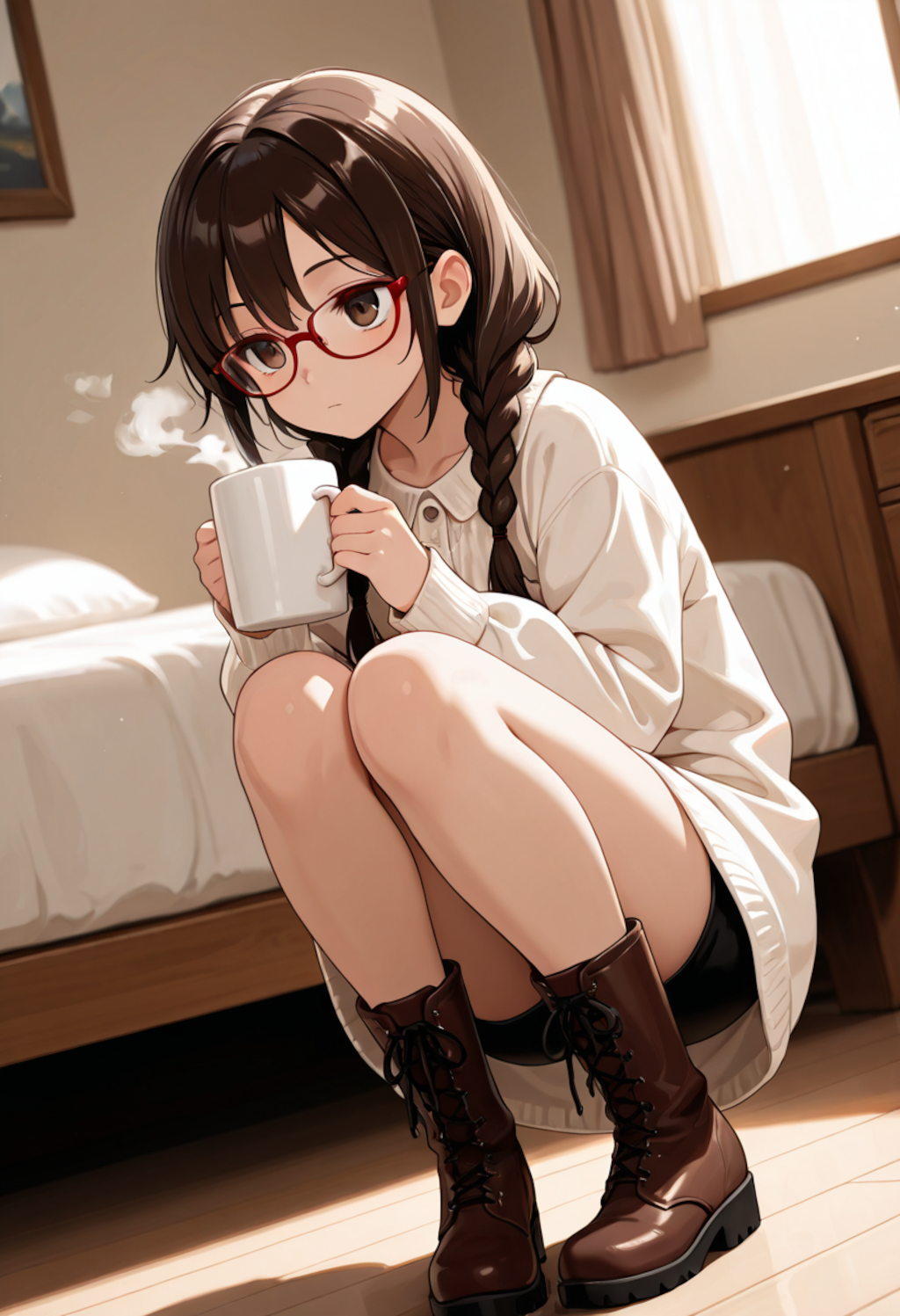 朝の読書とホットミルク
