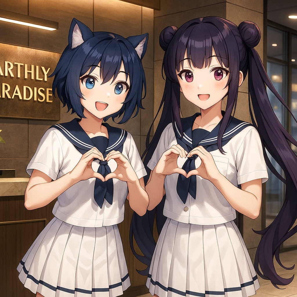 白いセーラー服とハートの約束