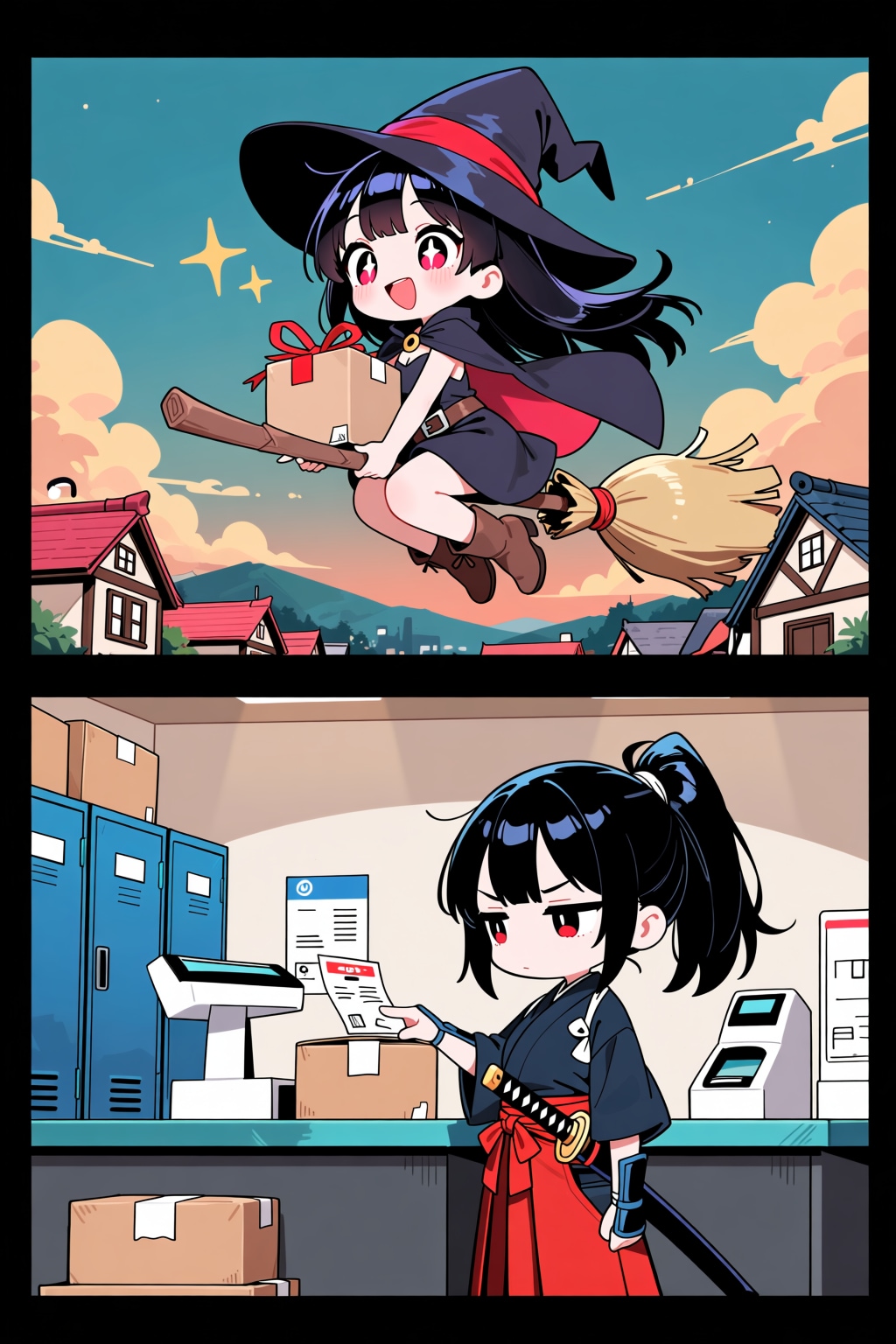 魔女の宅急便⇔侍の店頭受取