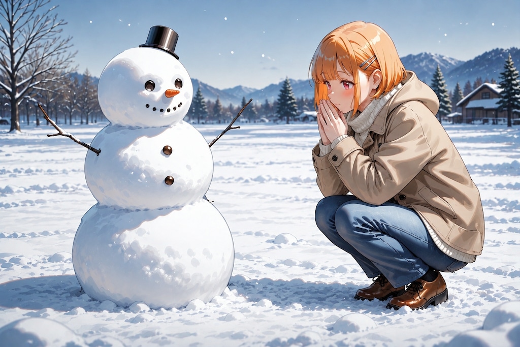雪だるまに想いを込めて