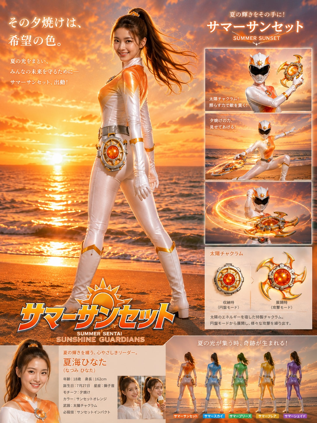 夏の夕暮れヒロイン