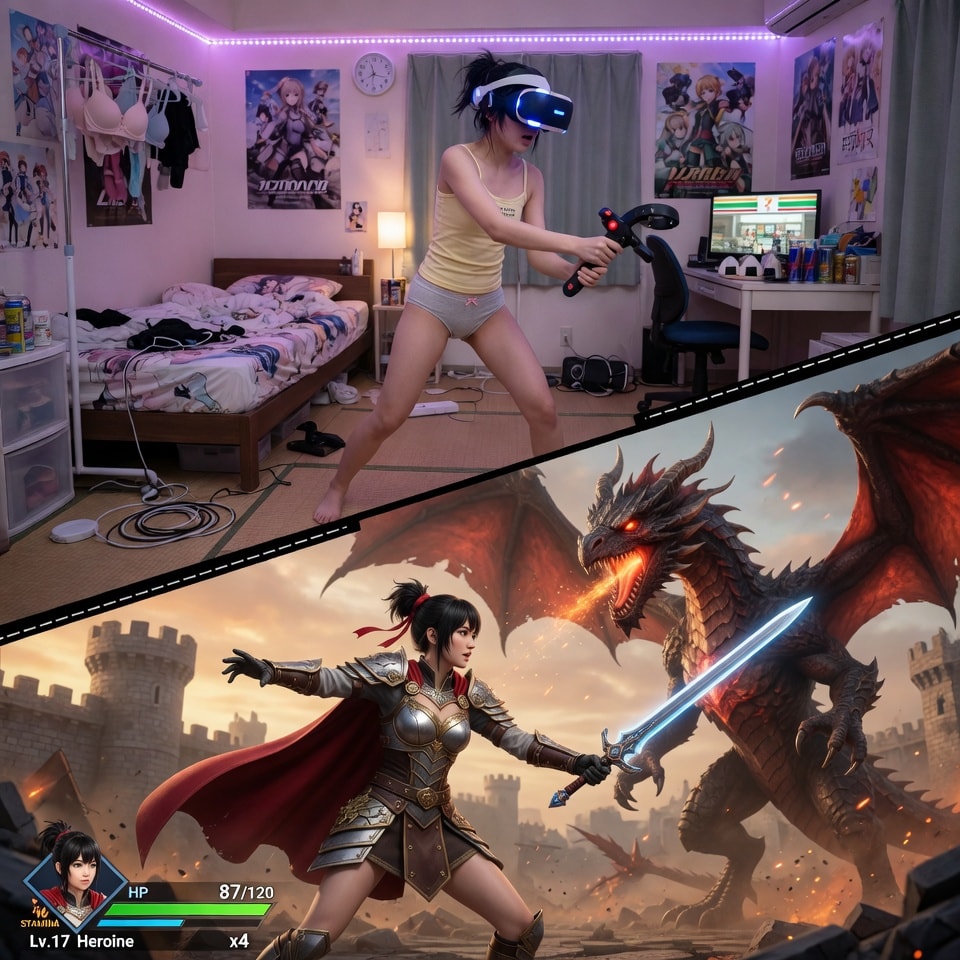 VRゴーグル×ゲーム