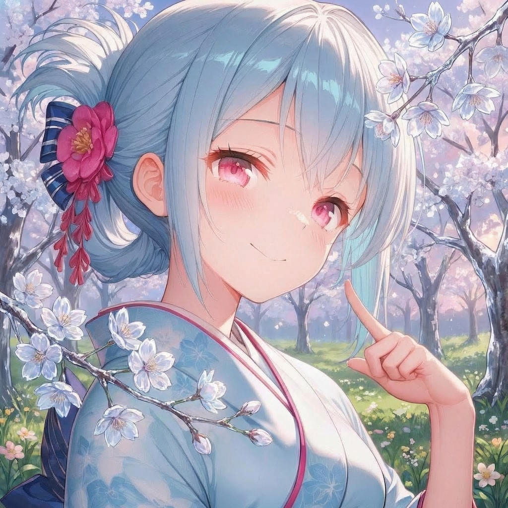 全てが氷で出来た桜の木だった