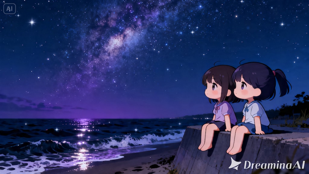 今日の夏休み（海と星空１）