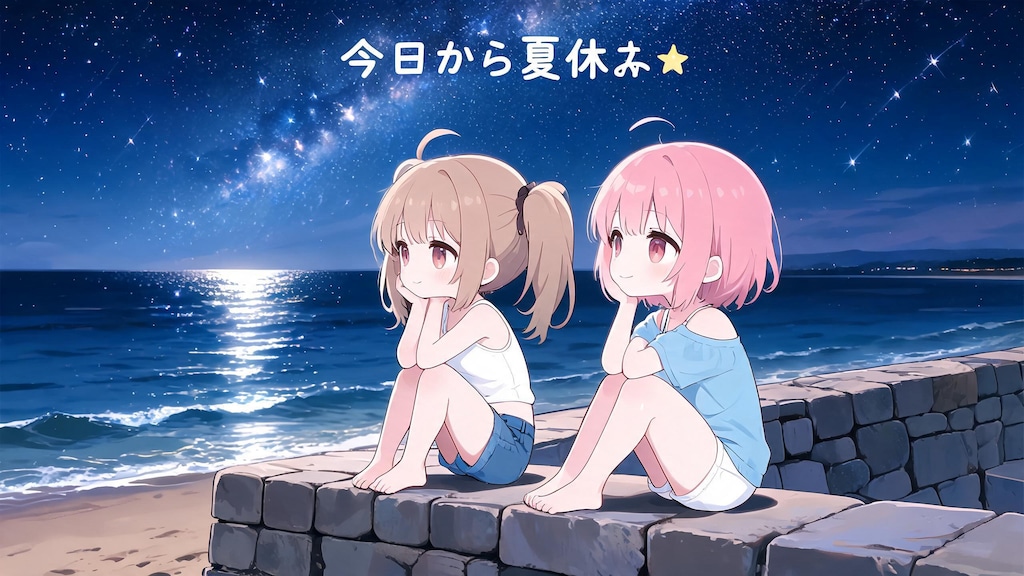 今日の夏休み（海と星空１）