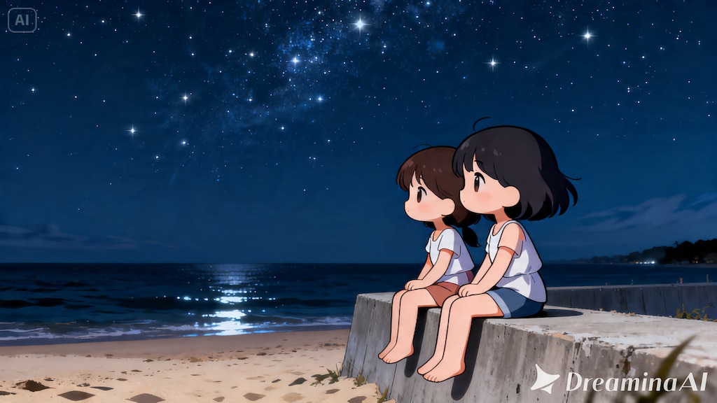 今日の夏休み（海と星空１）