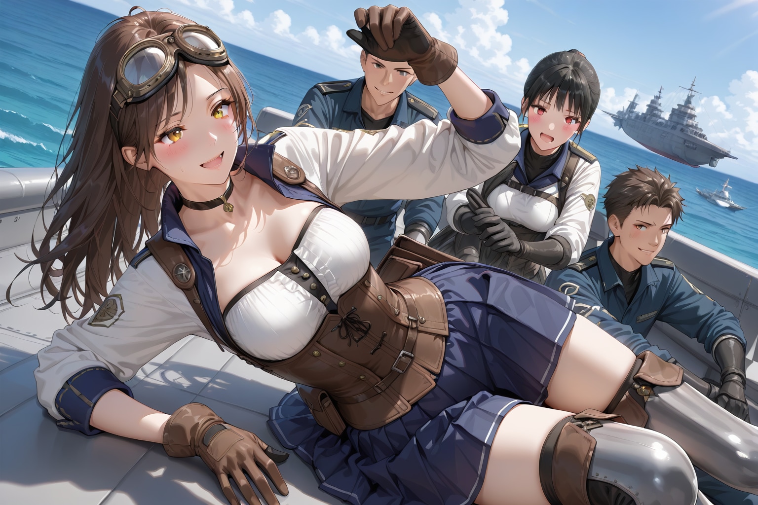 いぇーい！(写真に滑り込み！) | の人気AIイラスト・グラビア