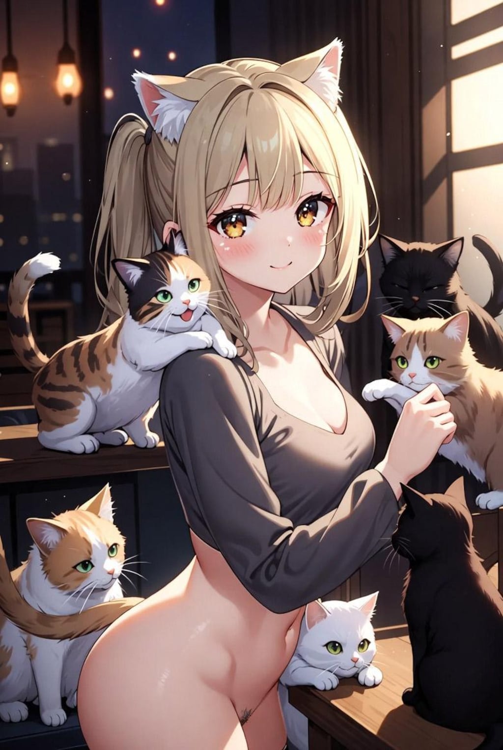 おっぱいとにゃんこ