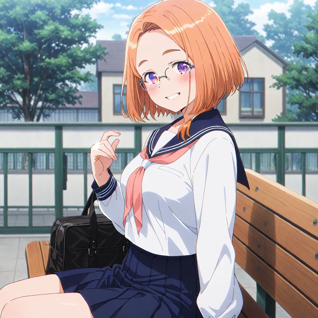 眼鏡とセーラー服の万里さん