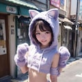 貓耳パーカーむすめ達（勿論ちっぱい） 10枚目