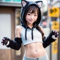 貓耳パーカーむすめ達（勿論ちっぱい） 12枚目