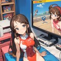 ゲームイベントの広告ポスター風イラスト（90年代後半～2000年代前半風？） 3枚目
