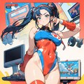 ゲームイベントの広告ポスター風イラスト（90年代後半～2000年代前半風？） 2枚目
