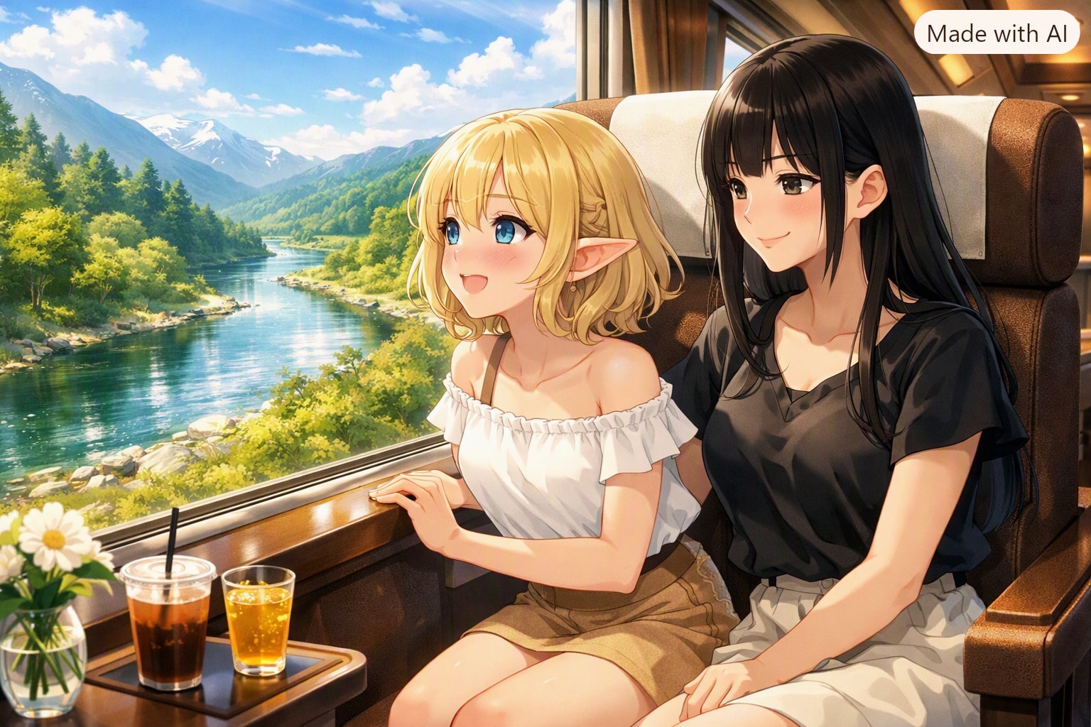 鉄道旅行（鉄道の日　02） | の人気AIイラスト・グラビア