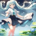 AIの考える初音ミク（みず） 3枚目