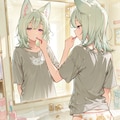 歯を磨く狐娘 6枚目