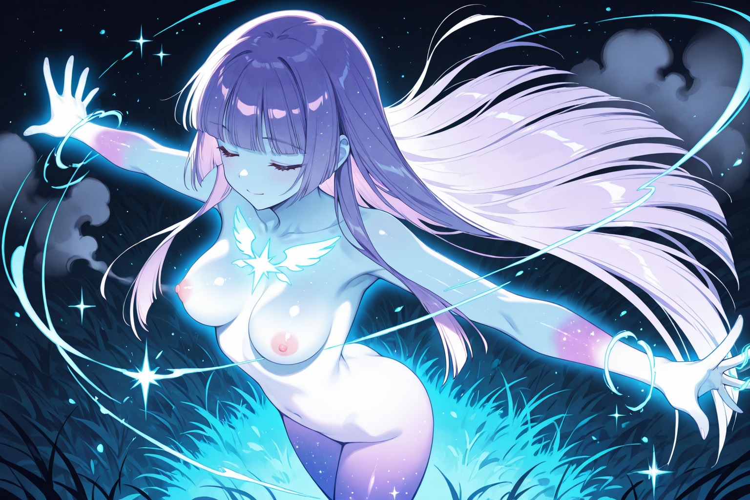 紫咲築子の変身7_「雲の海」を貫く直線壁_R-18