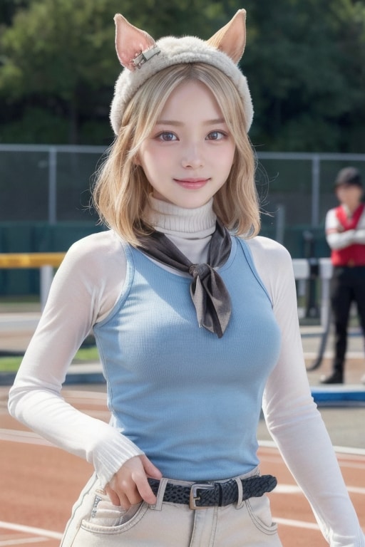 陸上大会のお馬ちゃん