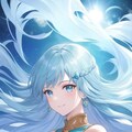 水色の髪 2枚目