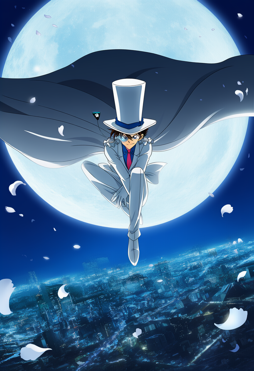 月と怪盗キッド | の人気AIイラスト・グラビア