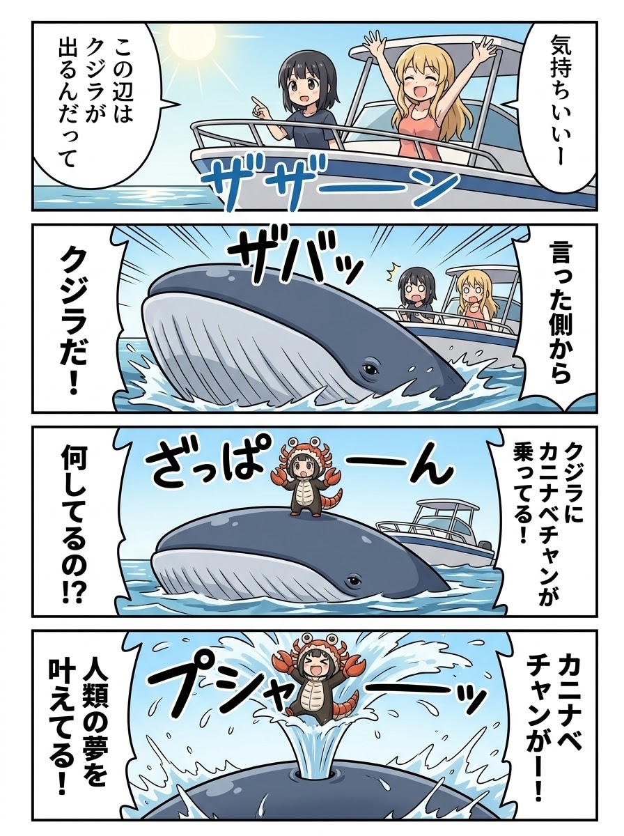 【41】クジラと友達！カニナベチャン | の人気AIイラスト・グラビア