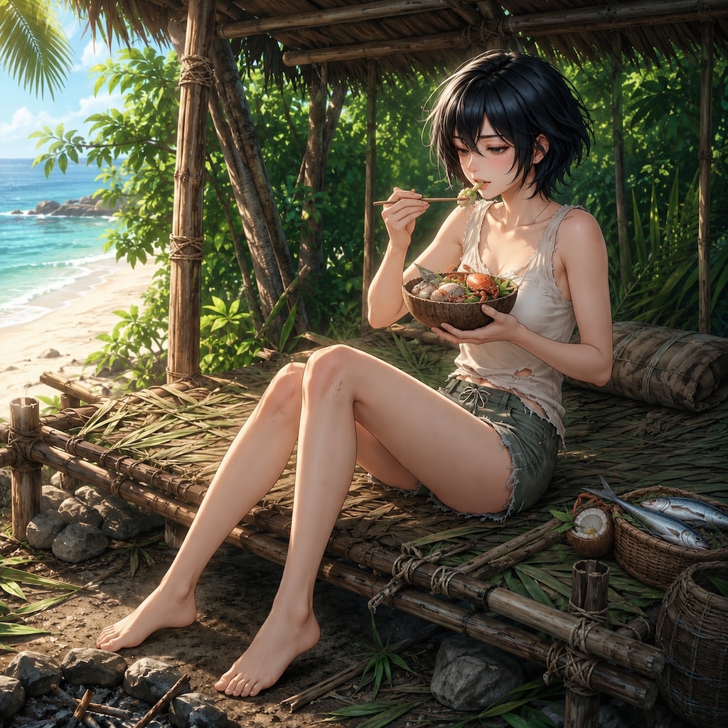 昼食（アースちゃん）